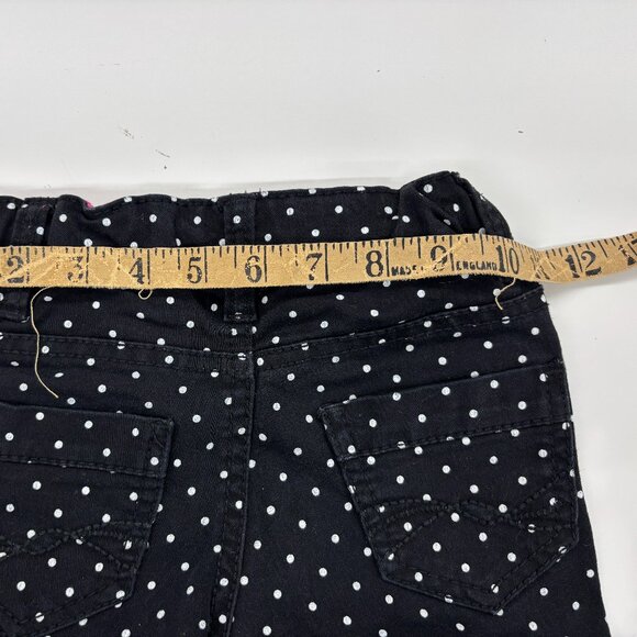 Urban Star Black/White Polka Dot Cotton Pants adjustable waist Girls size 4 - Picture 9 of 9